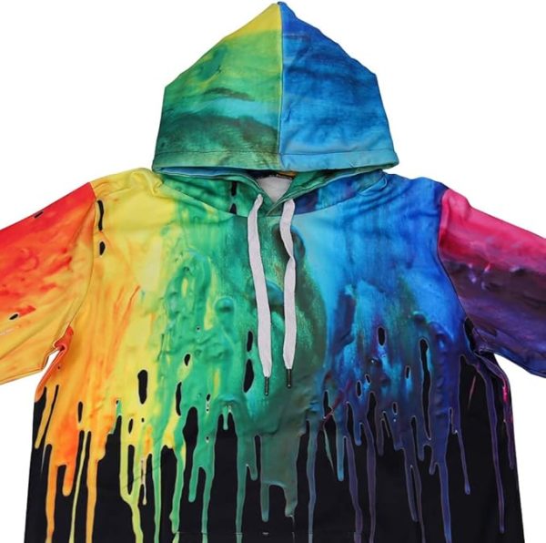sanatty Unisex Hoodies 3D Print Galaxy Pullover Hooded Sweatshirt Hoodies with Big Pockets for Teen Men, Teen Boy, Women - Image 2