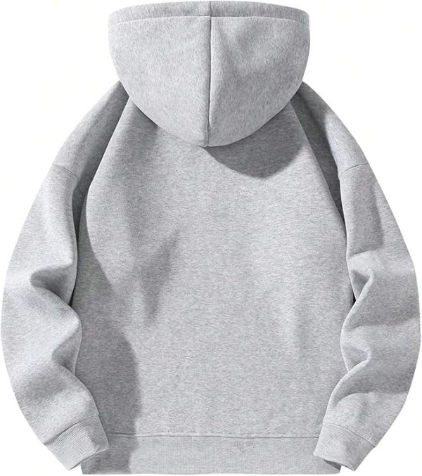 SOLY HUX Men's Quarter Zip Hoodies Zip Up Hoodie Long Sleeve Drop Shoulder Sweatshirt Casual Pullover - Image 2