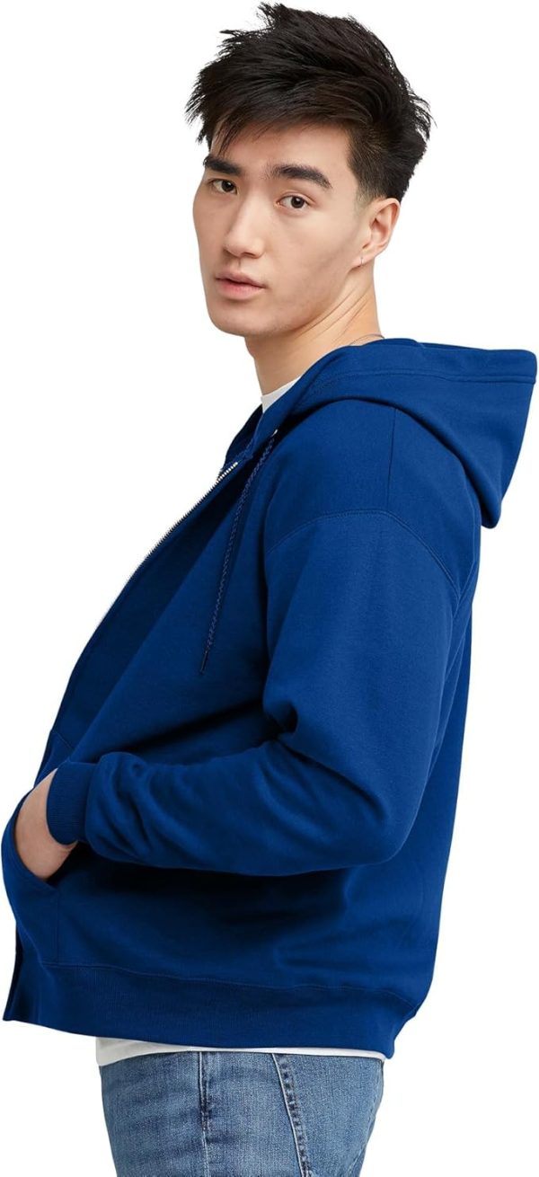 Hanes Men's EcoSmart Fleece Full-Zip Hoodie Sweatshirt - Image 4