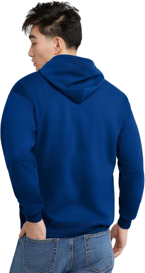 Hanes Men's EcoSmart Fleece Full-Zip Hoodie Sweatshirt - Image 3