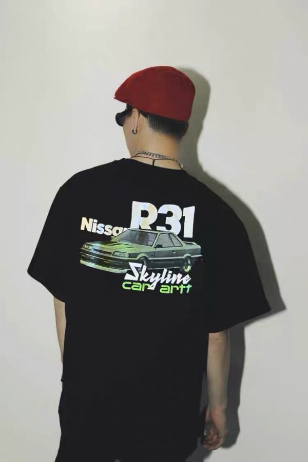 Classic Car Hip-Hop Couple T-Shirt - Image 2
