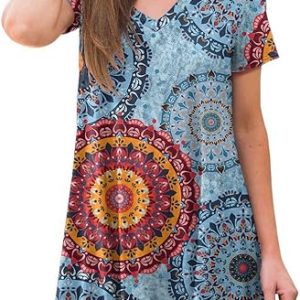 Women's Summer Casual Short Sleeve V Neck